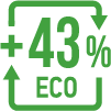 Up to 43% of recycled uPVC in E-PASSIVE windows profiles
