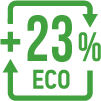 Opptil 23% av resirkulert uPVC