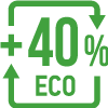 I ARCTIC LITE vinduer profiler - opptil 40% av resirkulert uPVC